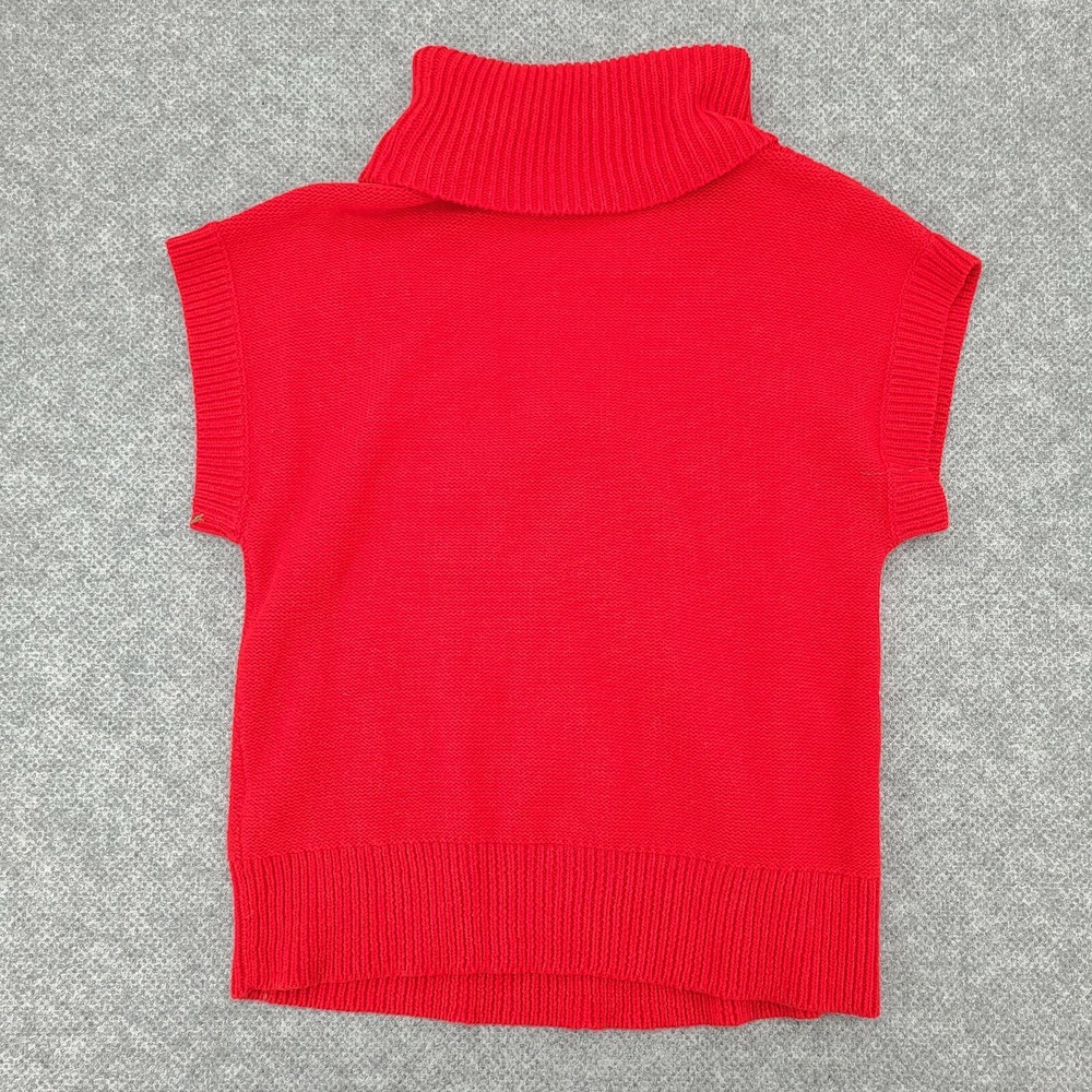Talbots Sweater Womens Size MP Medium Petite Turtleneck Cable Knit Wool Blend - Picture 2 of 8